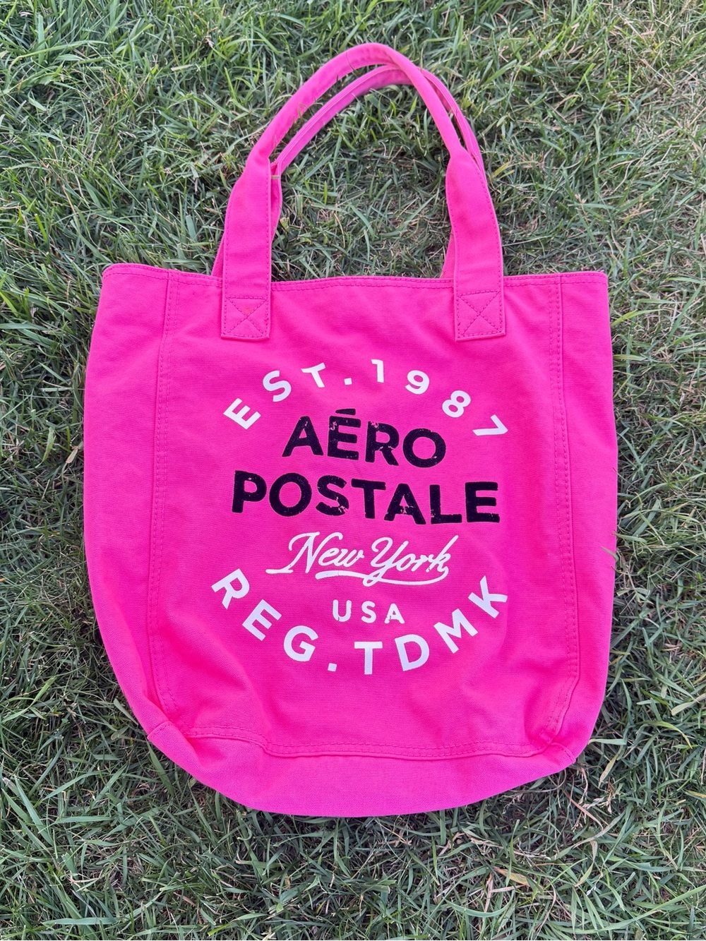 Aeropostale Pink Canvas Tote Bag